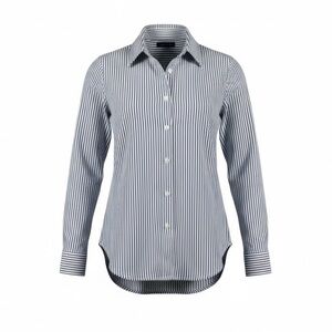 NWT Sincerely Jules Classic Striped Button Down Cotton Menswear Shirt - Size S